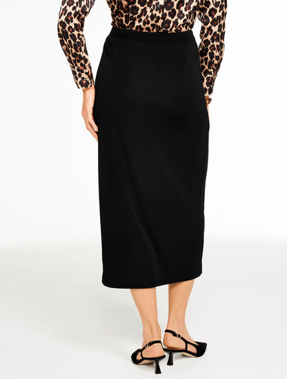 Talbots MATTE JERSEY WRAP MIDI SKIRT