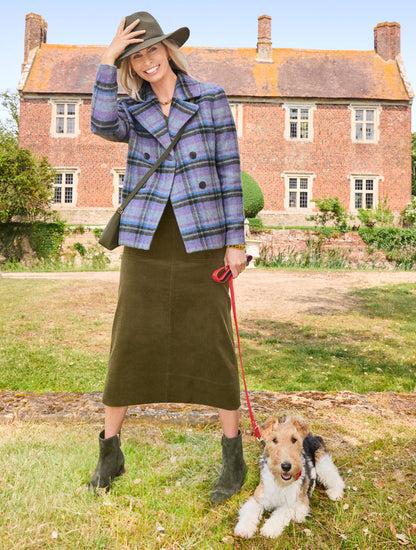 Talbots CORDUROY FIT & FLARE SKIRT