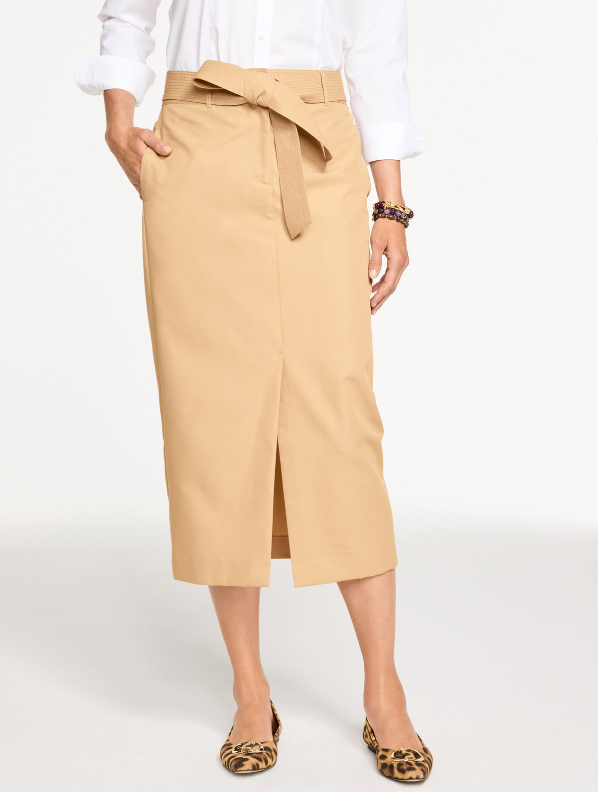 Talbots SLEEK TWILL TROUSER SKIRT