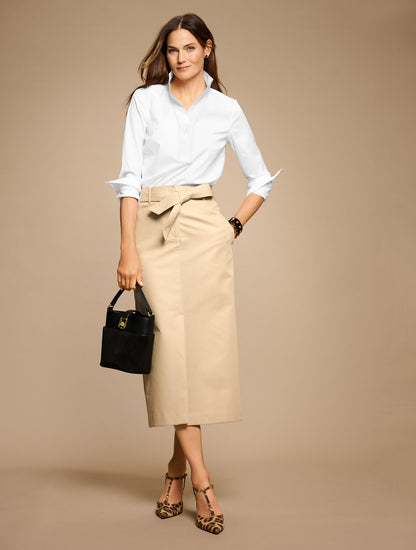 Talbots SLEEK TWILL TROUSER SKIRT