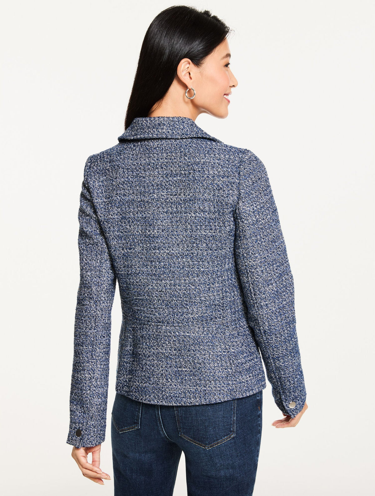 Talbots MISTY TWEED MOTO JACKET