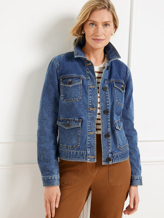 Talbots STUDIO CHORE JACKET - BROOKLYN WASH