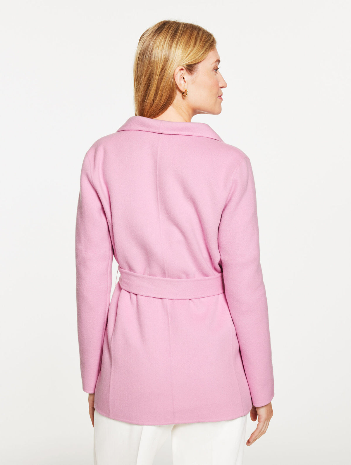 Talbots TIE WAIST WOOL BLEND JACKET