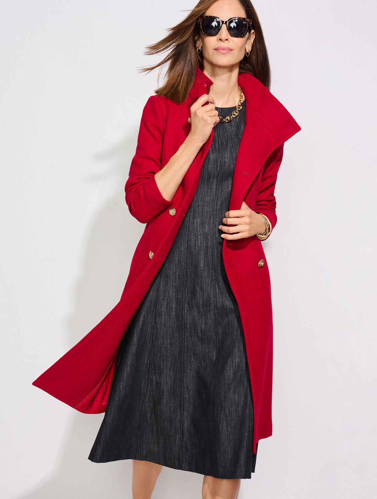 Talbots ITALIAN MELTON DOUBLE BREASTED COAT