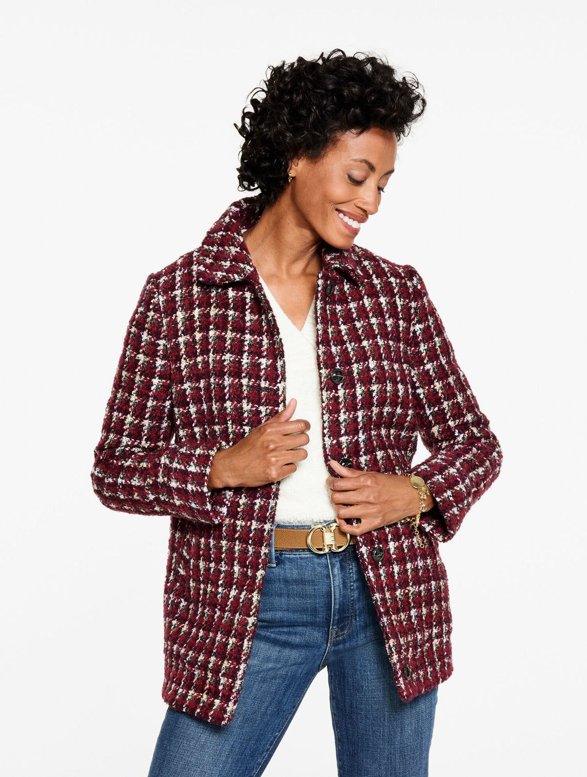 Talbots BRONTE MULTICHECK COAT