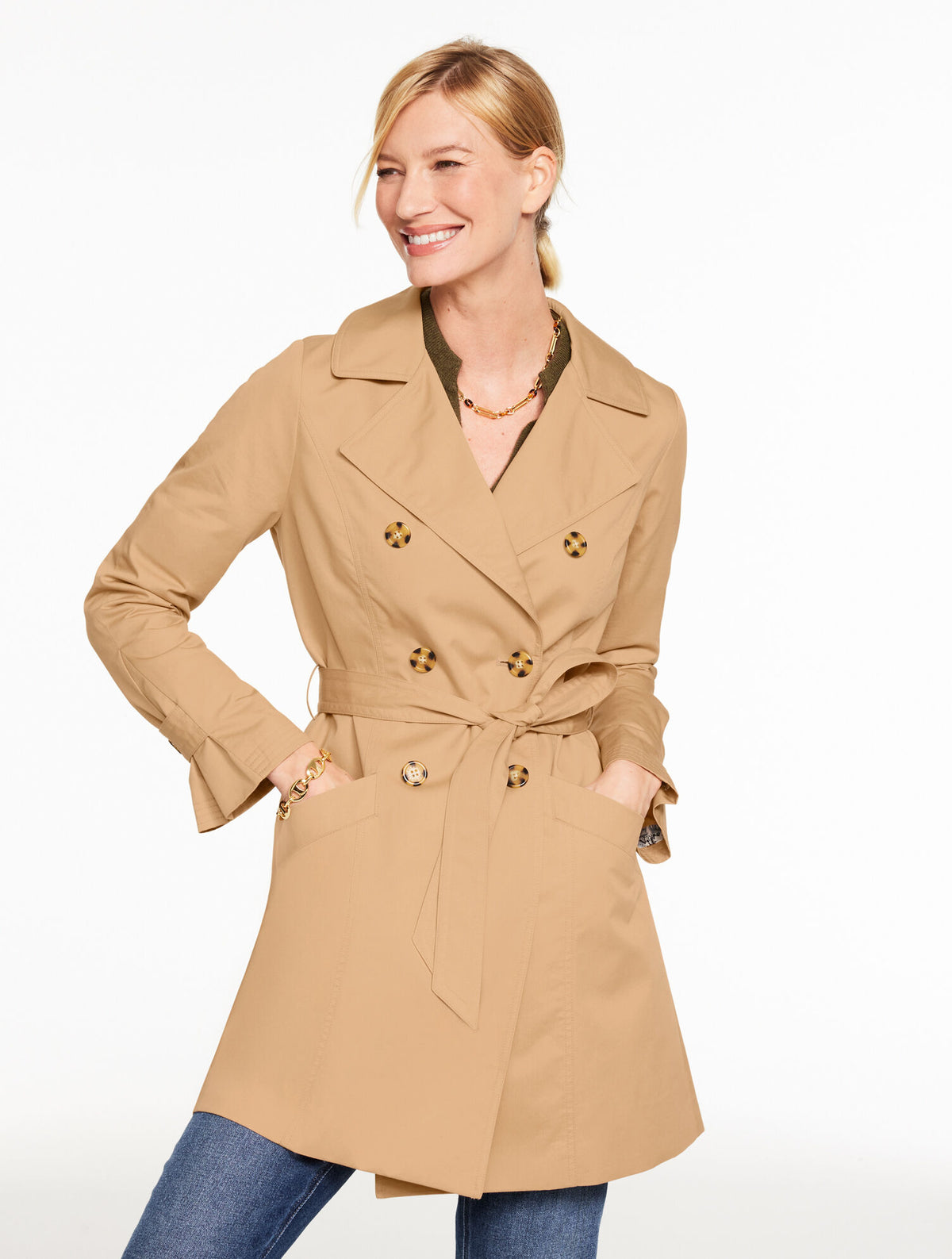 Talbots DRAPEY TRENCH COAT