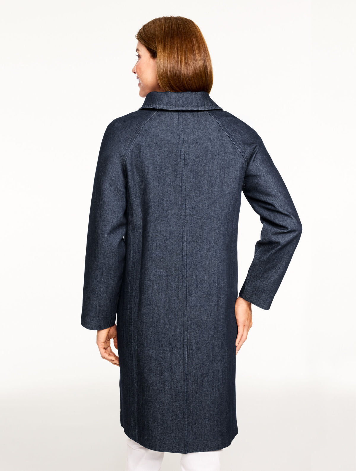 Talbots DENIM MAC COAT