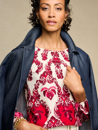 Talbots DENIM MAC COAT