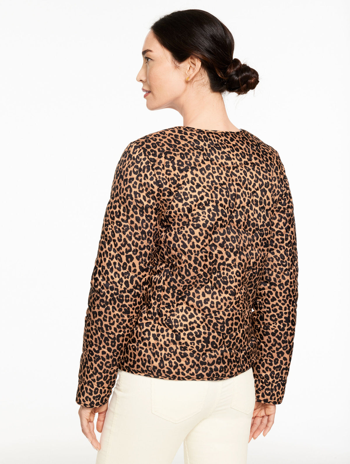 Talbots QUILTED REVERSIBLE JACKET - ALLOVER ANIMAL