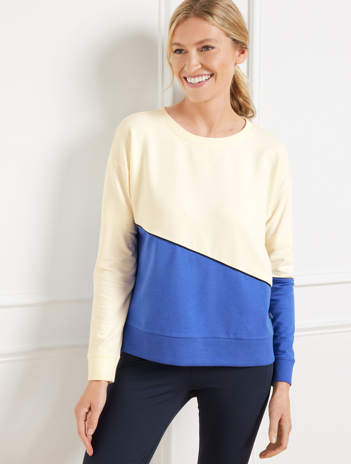 Talbots CREWNECK SWEATSHIRT - COLORBLOCK