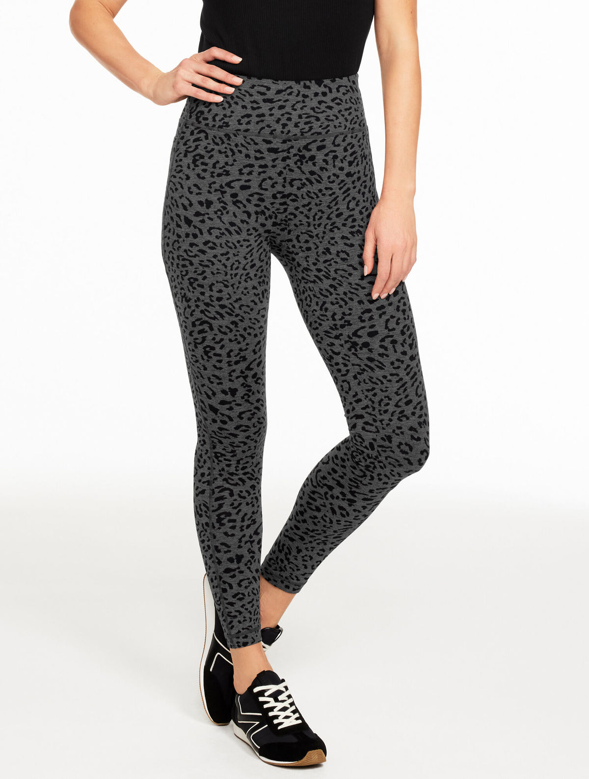 Talbots STUDIO STRETCH LEGGINGS - TONAL CHEETAH
