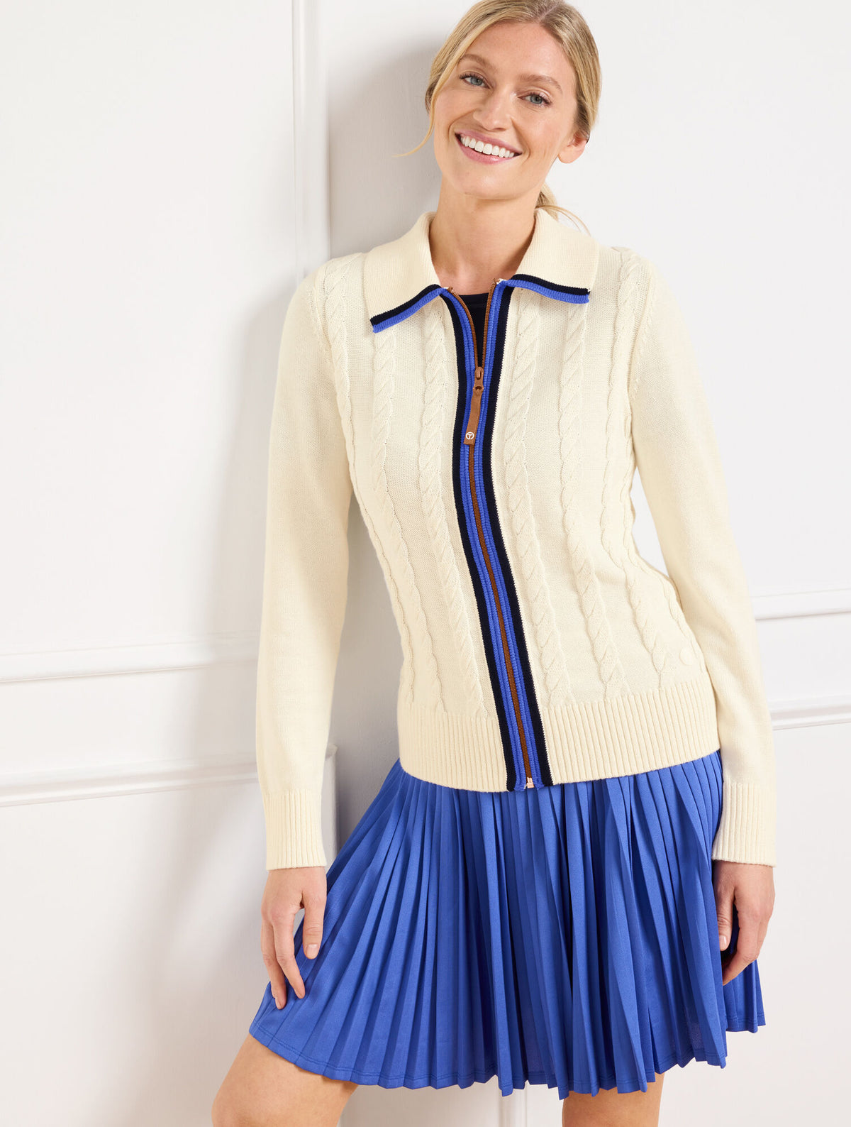 Talbots COOLMAX® SWEATER JACKET