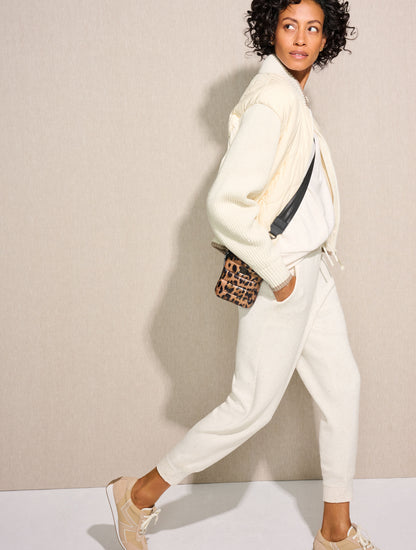 Talbots QUILTED SWEATER BOMBER