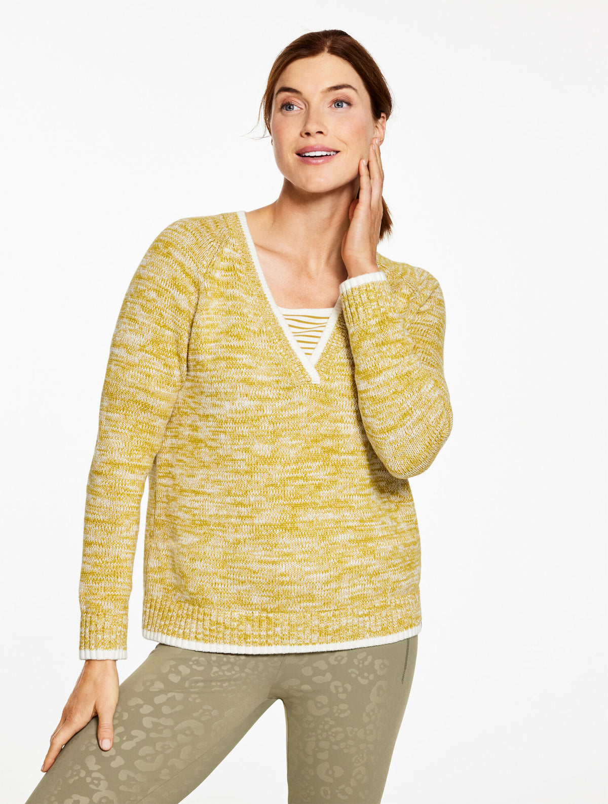 Talbots V-NECK SWEATER - MARLED