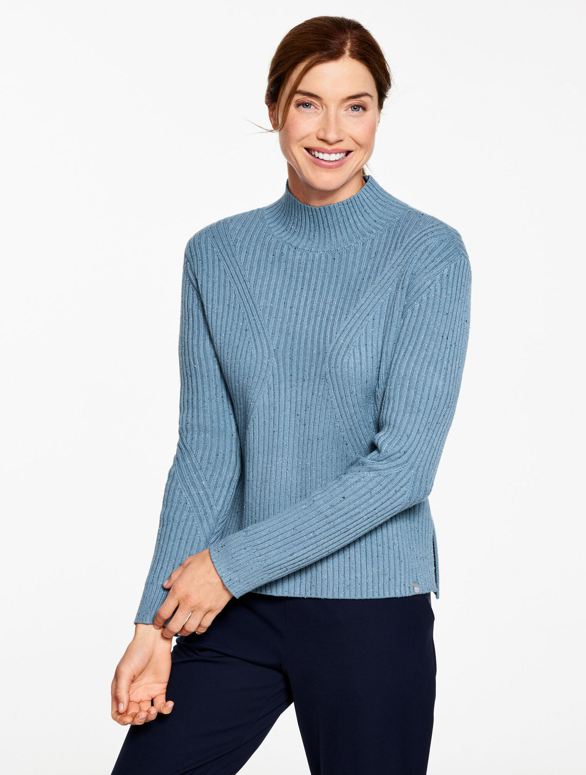 Talbots MOCKNECK NEP SWEATER
