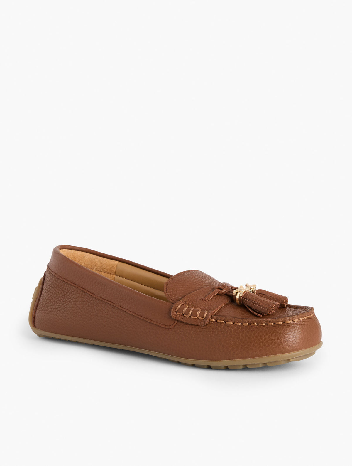 Talbots ARDEN DRIVING LOAFERS - PEBBLE LEATHER