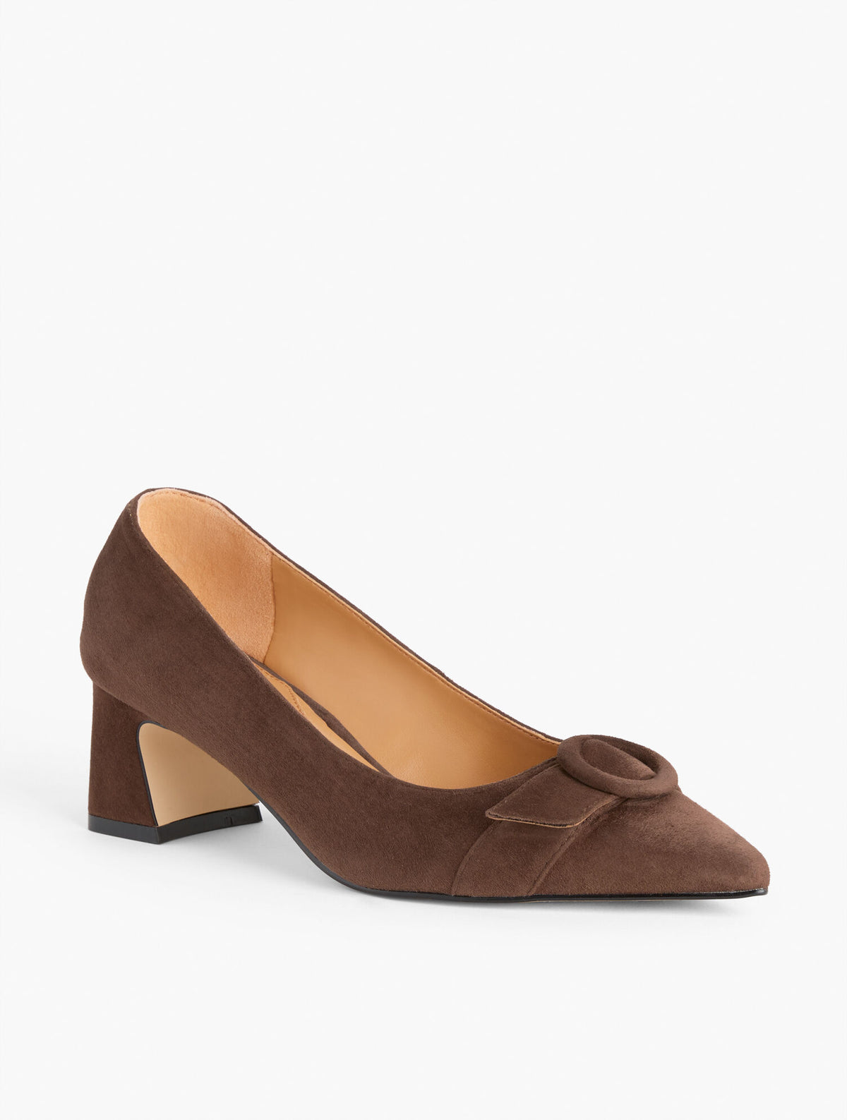 Talbots EDITH SUEDE FLARE HEEL PUMPS