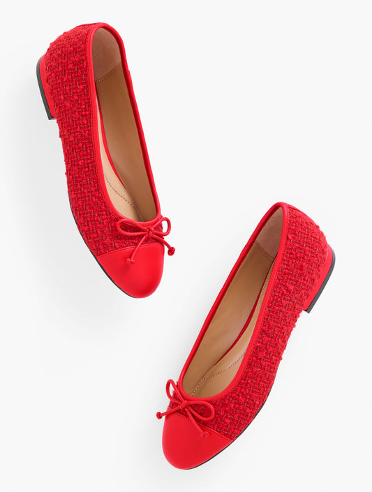 Talbots MADISON BALLET FLATS – GARDEN TWEED