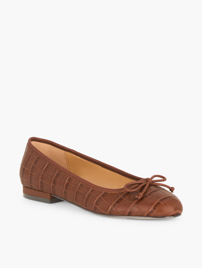 Talbots MADISON BALLET FLATS - CROC EMBOSSED