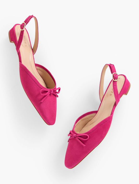 Talbots SHELBY SUEDE SLINGBACK FLATS