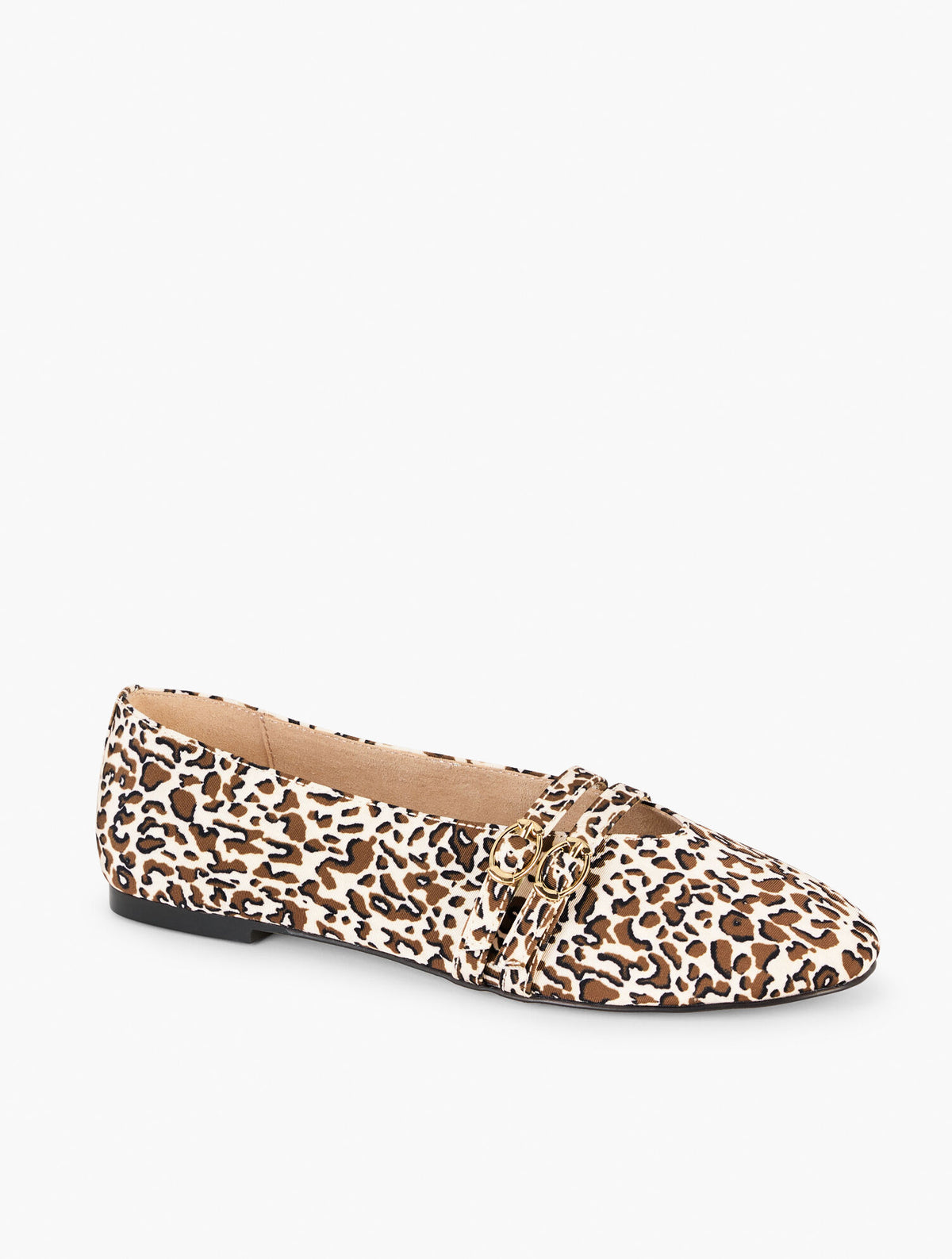 Talbots VERA LEOPARD MARY JANE BALLET FLATS