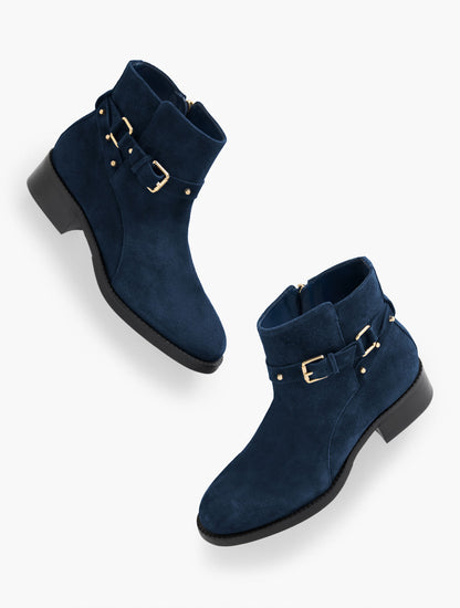 Talbots WAVERLY STUDS SUEDE ANKLE BOOTS