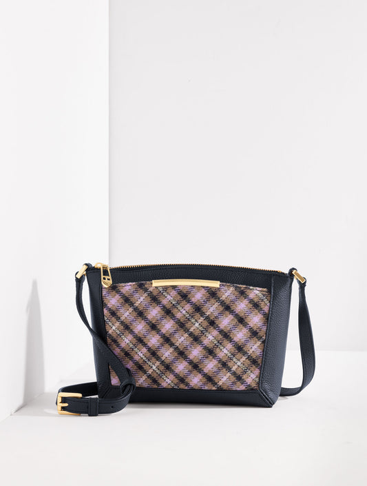 Talbots DARCY LEATHER PEMBERLEY PLAID CROSSBODY BAG