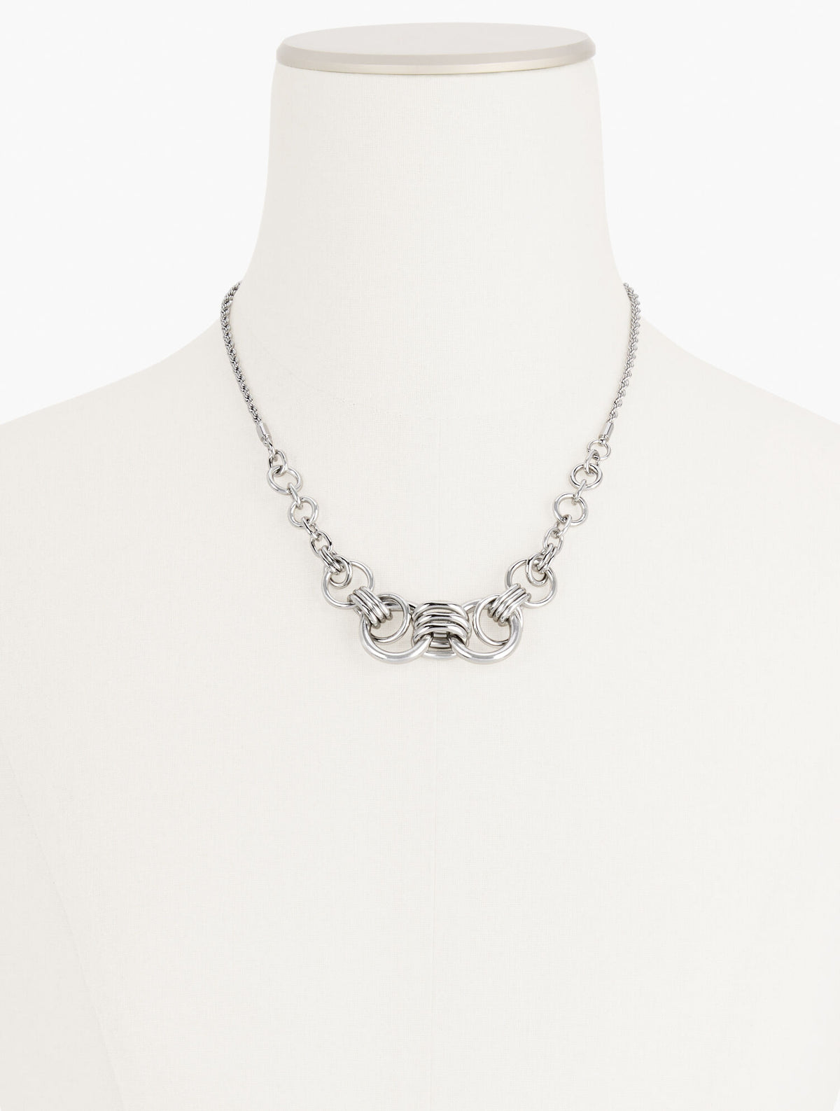 Talbots INTERLOCK SCULPTURAL NECKLACE