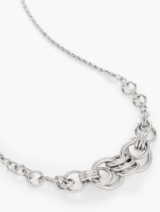 Talbots INTERLOCK SCULPTURAL NECKLACE
