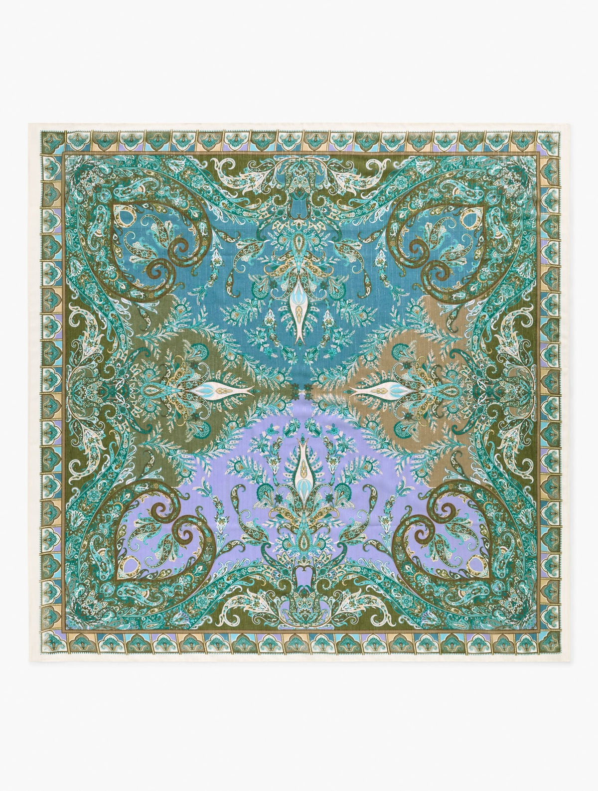 Talbots ECHO PAISLEY OVERSIZED SQUARE SCARF