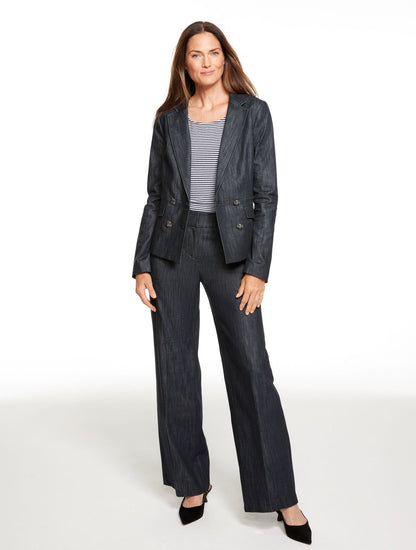 Talbots REFINED DENIM DOUBLE BREASTED BLAZER