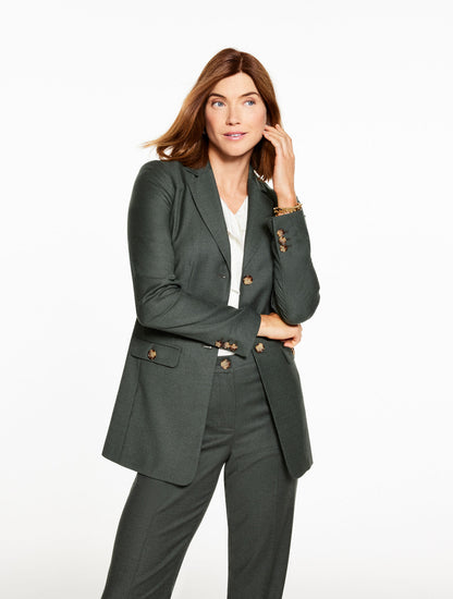 Talbots LUXE ITALIAN FLANNEL BLAZER
