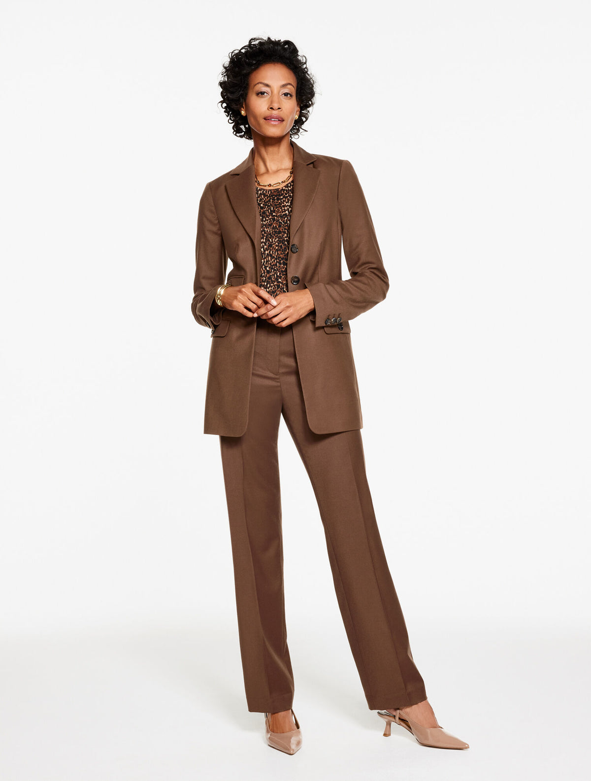 Talbots LUXE ITALIAN FLANNEL BLAZER