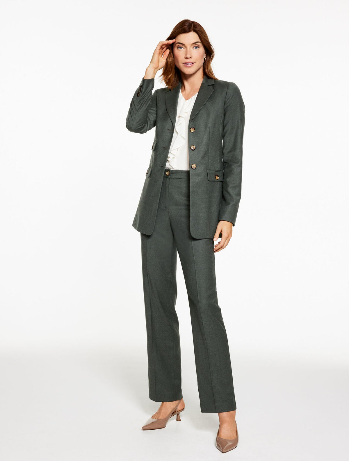 Talbots LUXE ITALIAN FLANNEL BLAZER