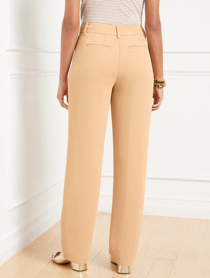 Talbots STRAIGHT LEG POLISHED CREPE PANTS