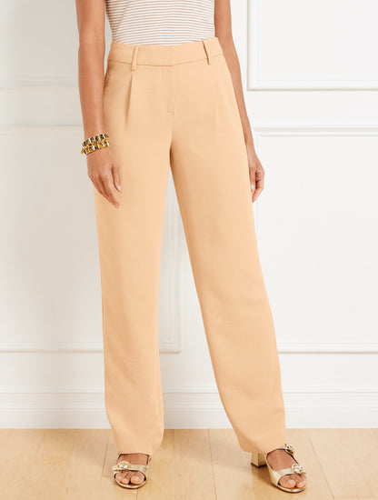 Talbots STRAIGHT LEG POLISHED CREPE PANTS