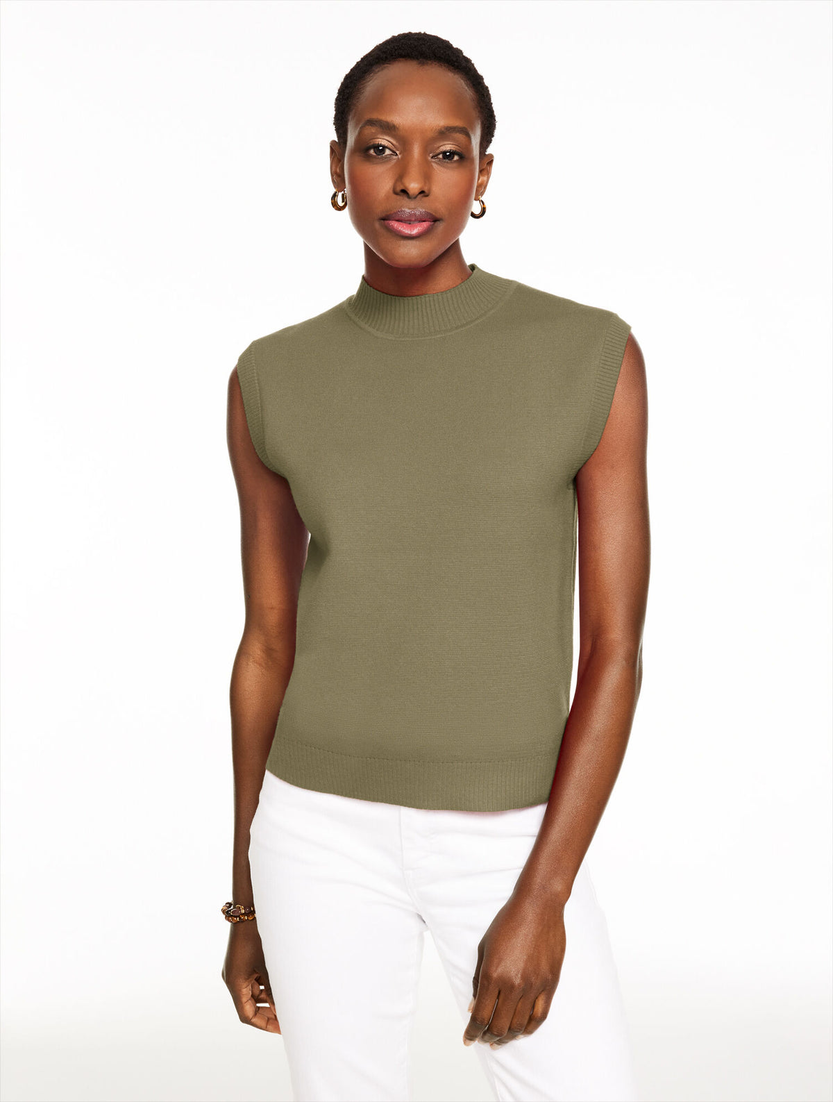 Talbots MOCKNECK SWEATER VEST
