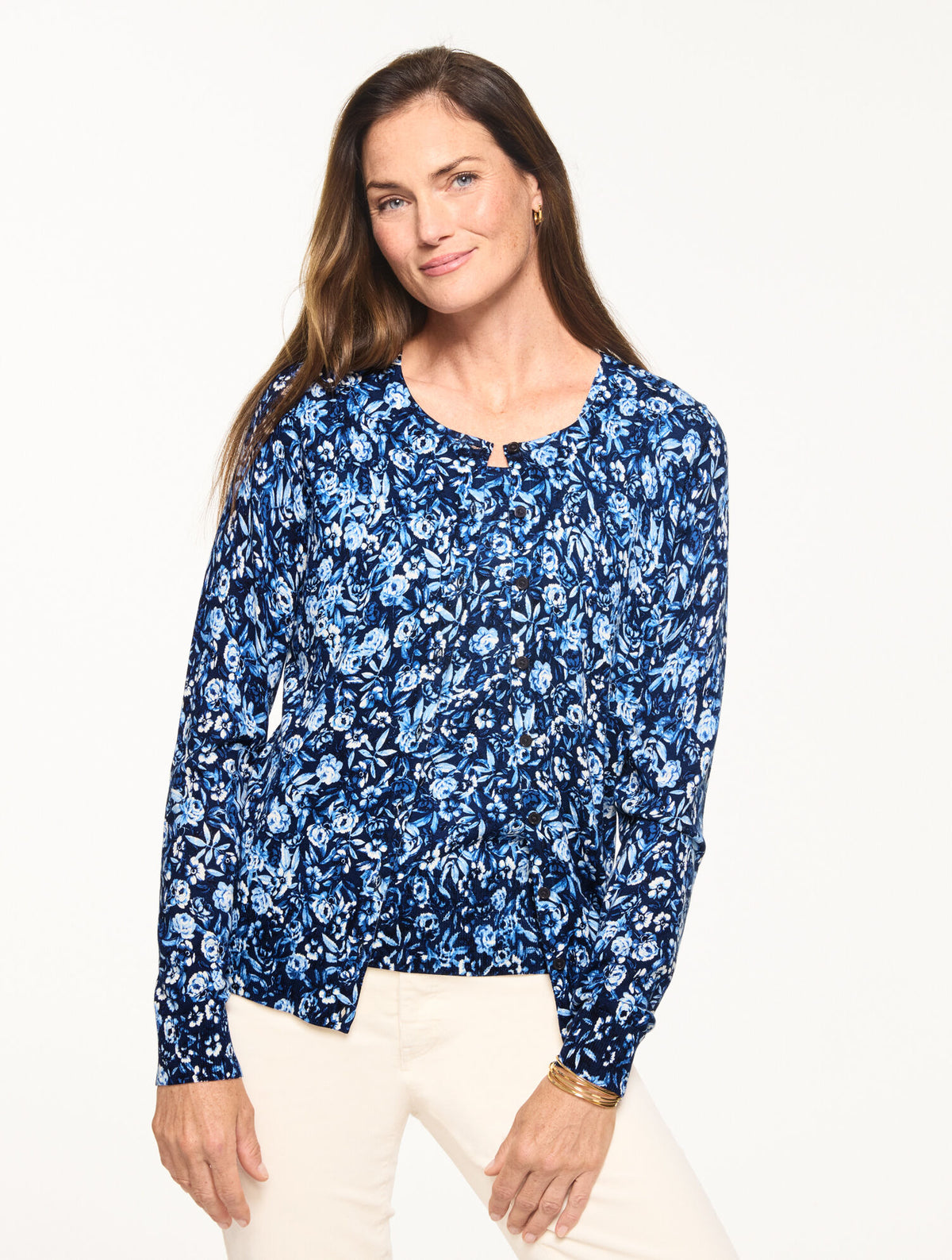 Talbots CHARMING CARDIGAN - RAVISHING FLORAL