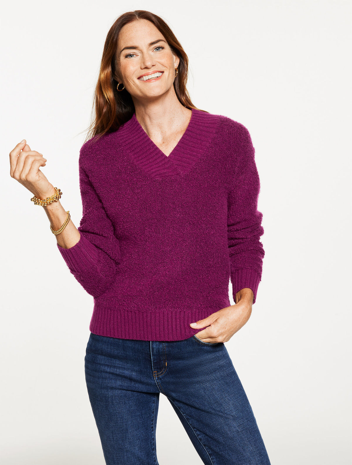 Talbots LOOP STITCH SWEATER