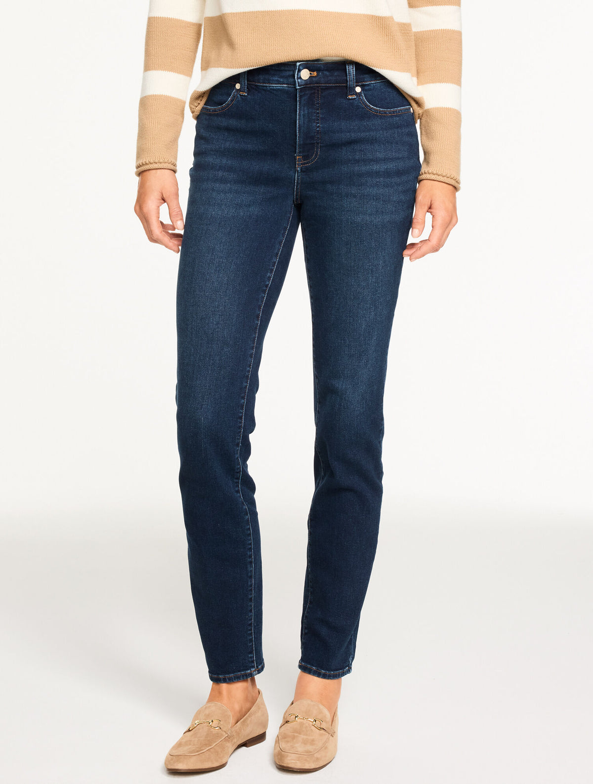 Talbots SLIM ANKLE JEANS - LUISA WASH
