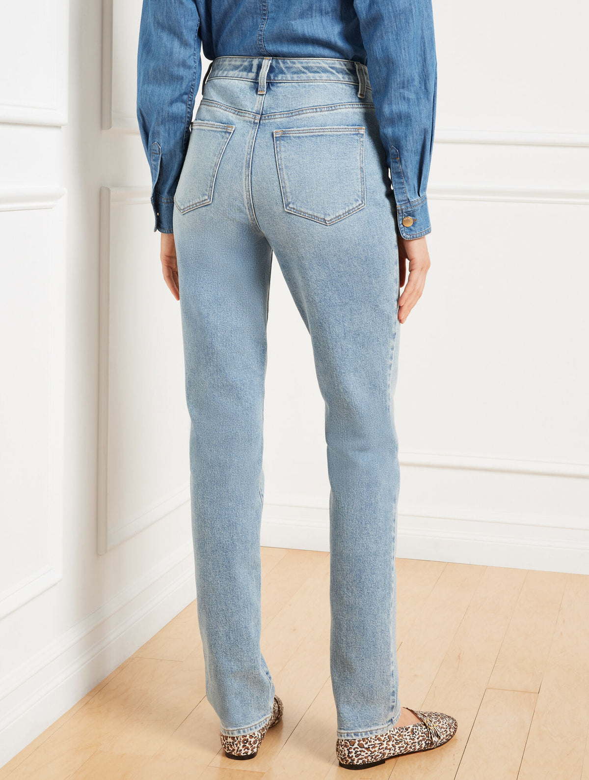 Talbots STRAIGHT LEG JEANS - GLENDALE WASH