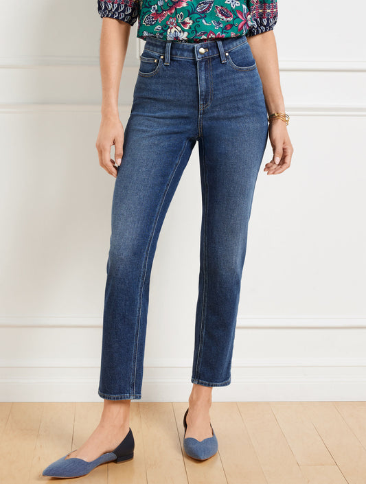 Talbots SLIM STRAIGHT ANKLE JEANS - PENELOPE WASH