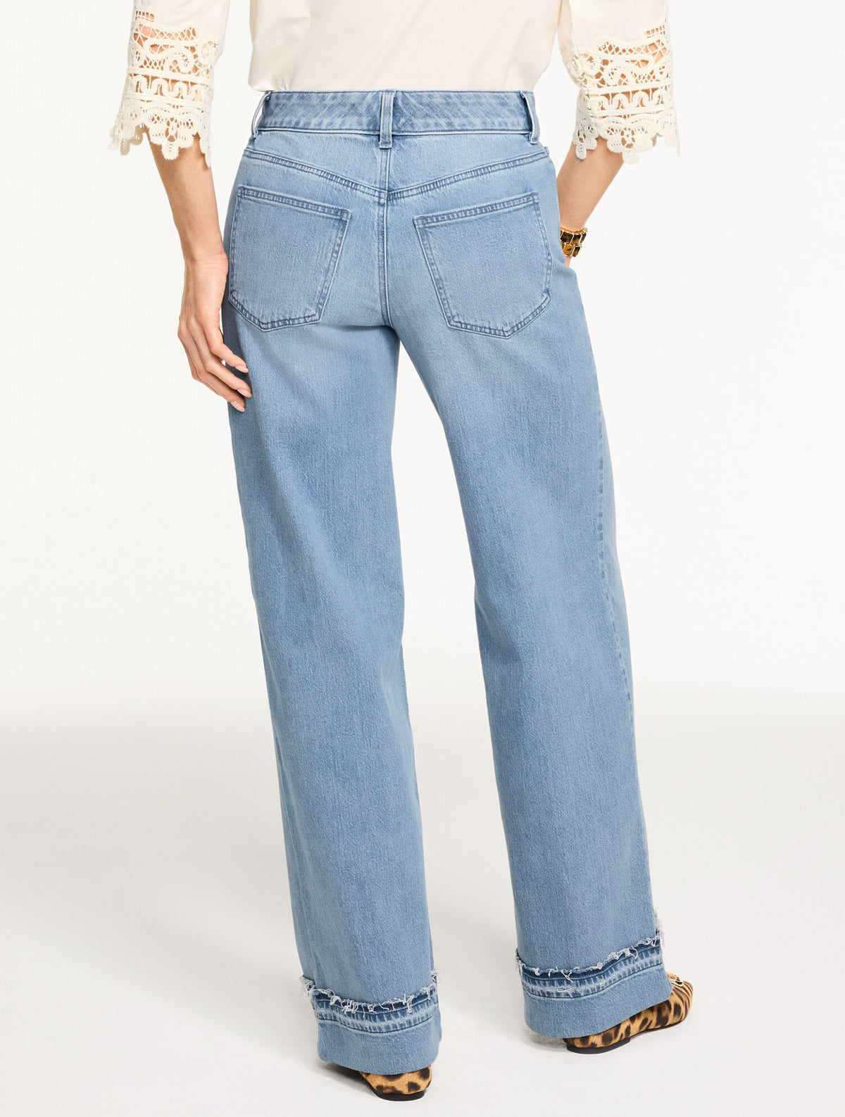 Talbots RELAXED TROUSER JEANS - PERRY WASH