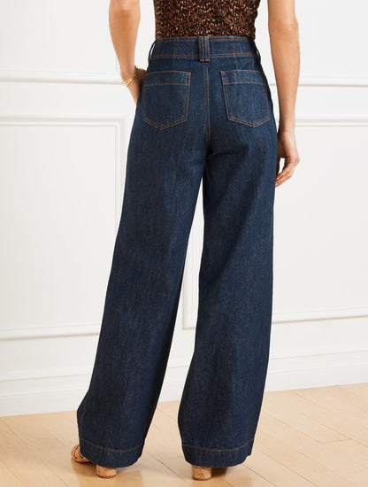 Talbots RELAXED TROUSER JEANS - CHARLOTTE WASH