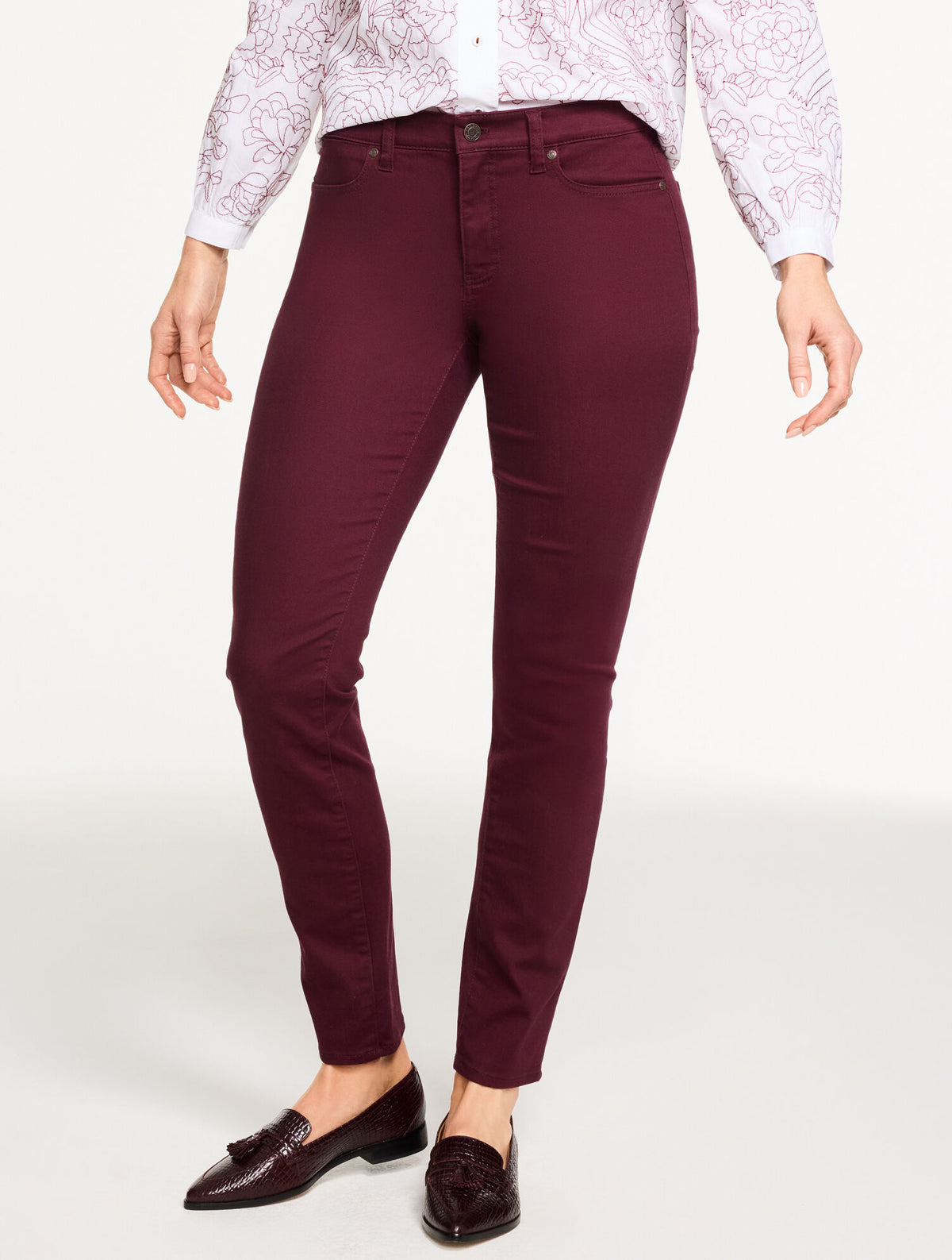 Talbots SLIM ANKLE JEANS - SOLID - CURVY FIT