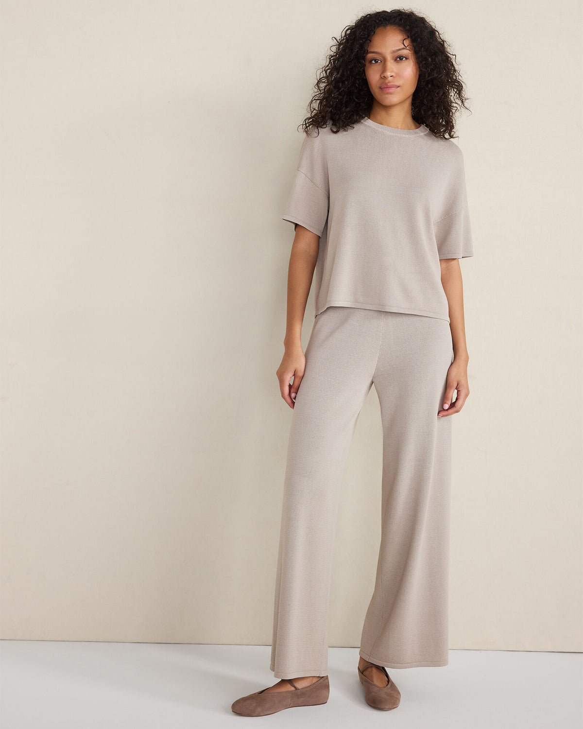 Talbots VISCOSE BLEND CREWNECK TEE