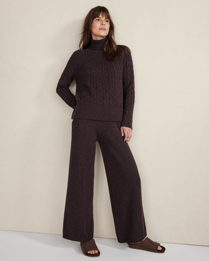 Talbots ORGANIC COTTON BLEND GRADIENT CABLE SWEATER