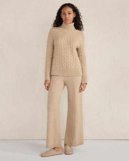 Talbots ORGANIC COTTON BLEND GRADIENT CABLE SWEATER