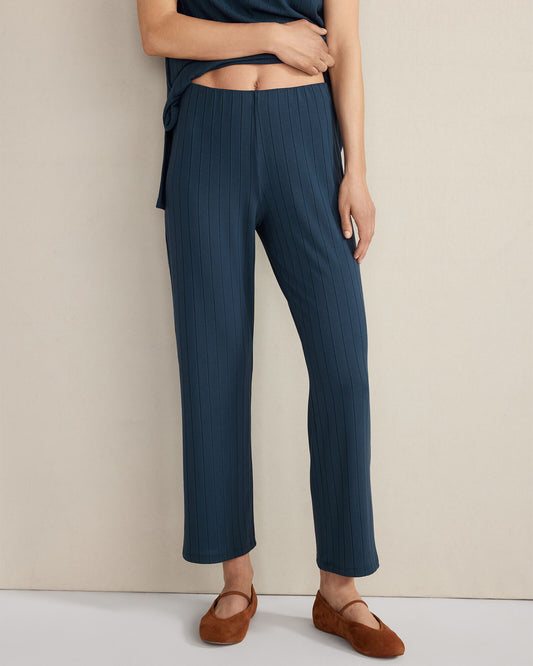 Talbots RIBBED KICK FLARE PANTS