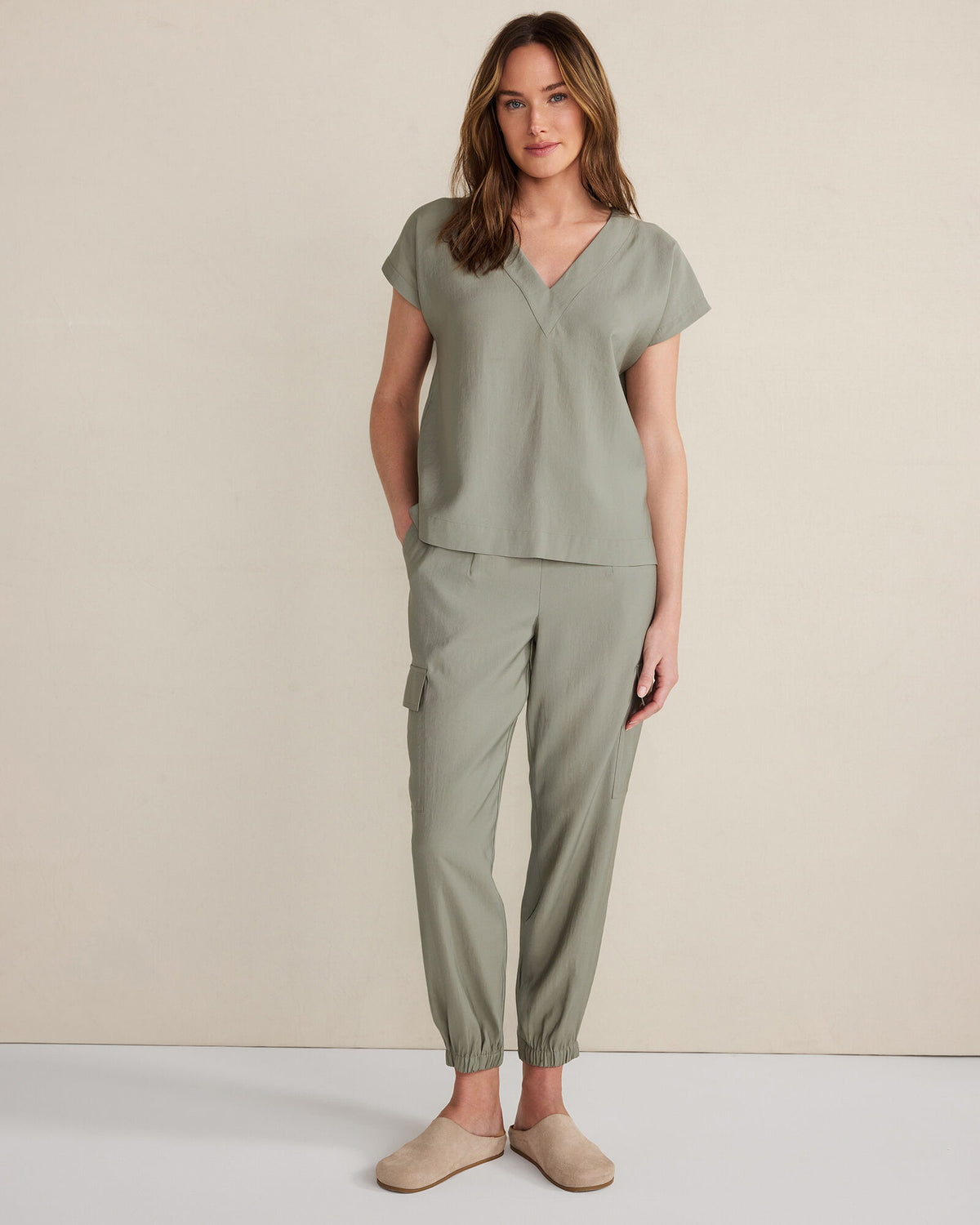 Talbots LUXE MODAL V-NECK TOP